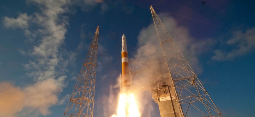 A Delta IV GPS IIF-3 is launched from Cape Canaveral Air Force Station, Fla., Oct. 4, 2012.
