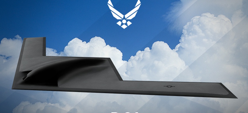 Artist's conception of the B-21 bomber