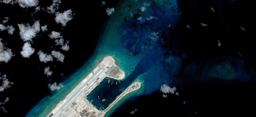 Fiery Cross Reef, Sept. 3, 2015.