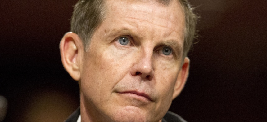 Michael Lumpkin testifies before a Senate Appropriations Committee hearing in 2014.