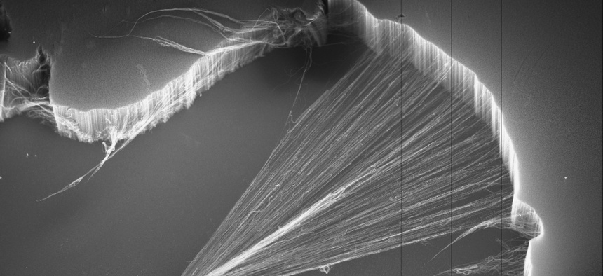Researchers' first attempt at genetically modifying Geobacter made the bacteria as conductive as man-made carbon nanotubes, pictured here.