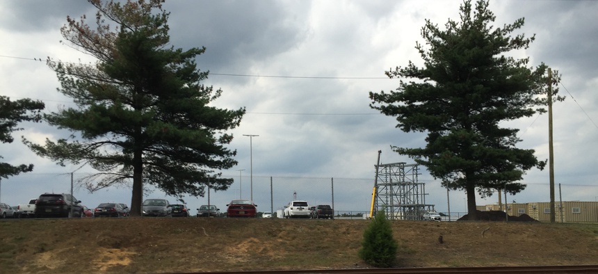 The prototype Long-Range Discrimination Radar is going up in Lockheed Martin's facility in Moorestown, N.J.