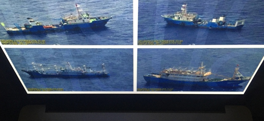 Photographs released by the Philippine government are displayed on a computer screen in Bangkok, Wednesday, Sept. 7, 2016.