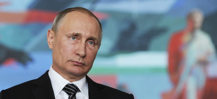 Russian President Vladimir Putin listens to a journalist's question during a news conference in Bishkek, Kyrgyzstan, Sept. 17, 2016. Russian President Vladimir Putin listens to a journalist's question during a news conference in Bishkek, Kyrgyzstan, Sept. 17, 2016.