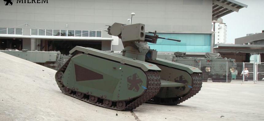 The Titan unmanned ground vehicle by Milrem and QinetiQ North America