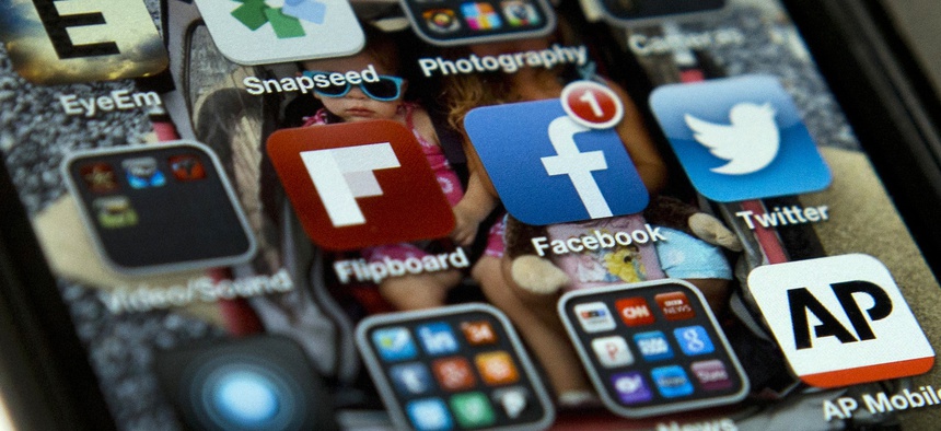 A view of an iPhone in Washington, May 21, 2013.