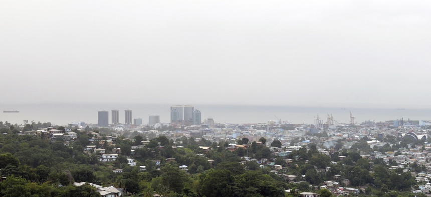 This Jan. 1, 2016 photo shows a view of Port-of-Spain, the capital of Trinidad and Tobago.