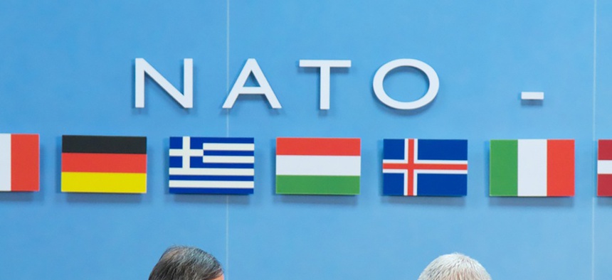 NATO Deputy Secretary General Rose Gottemoeller meets with officials from the Republic of Korea and the Czech Republic in Brussels for a meeting of the North Atlantic Council, Dec. 15, 2016.