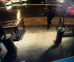 This image taken from CCTV provided by Haberturk Newspaper Sunday Jan. 1, 2017 shows the attacker, armed with a long-barrelled weapon, shooting his way into the Reina nightclub in Istanbul, Turkey on Sunday morning. This image taken from CCTV provided by Haberturk Newspaper Sunday Jan. 1, 2017 shows the attacker, armed with a long-barrelled weapon, shooting his way into the Reina nightclub in Istanbul, Turkey on Sunday morning.