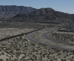 The Mexico-US border fence, is seen from the Mexican side, separating the towns of Anapra, Mexico and Sunland Park, New Mexico, Wednesday, Jan. 25, 2017. The Mexico-US border fence, is seen from the Mexican side, separating the towns of Anapra, Mexico and Sunland Park, New Mexico, Wednesday, Jan. 25, 2017.