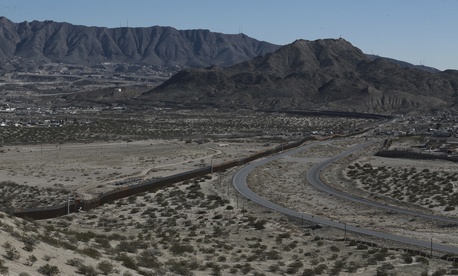 The Mexico-US border fence, is seen from the Mexican side, separating the towns of Anapra, Mexico and Sunland Park, New Mexico, Wednesday, Jan. 25, 2017. The Mexico-US border fence, is seen from the Mexican side, separating the towns of Anapra, Mexico and Sunland Park, New Mexico, Wednesday, Jan. 25, 2017.