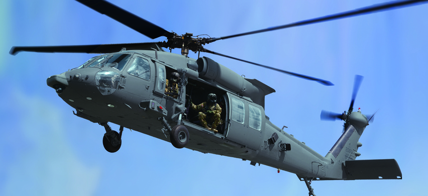 A concept of Sikorsky's new HH-60U, which it is pitching to replace 1960s-era Air Force Hueys.