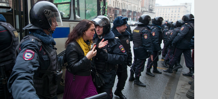 Russian protests, April 2, 2017.