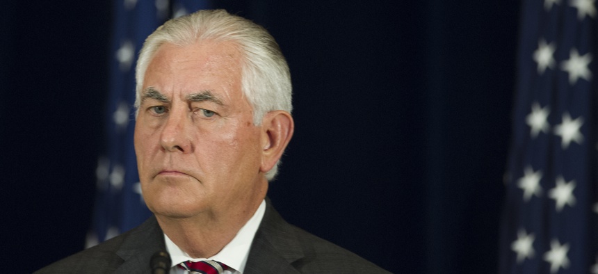 Secretary of State Rex Tillerson at the State Department, Wednesday, June 21, 2017.