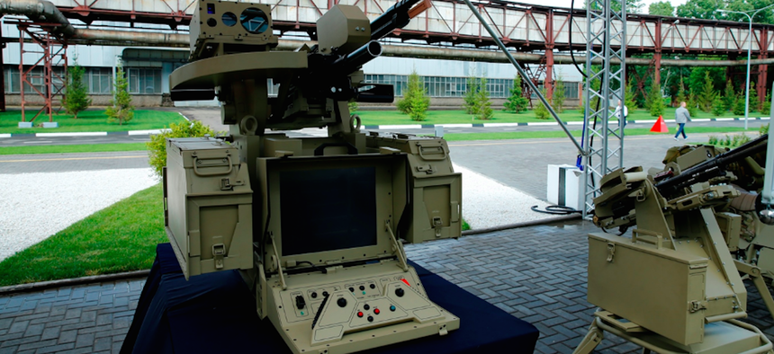 A photo a neural-network run "combat module" from the Russian Kalashnikov Group.