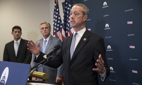 House Armed Services Committee Chairman Mac Thornberry, R-Texas, discusses defense spending authorization earlier this summer. House Armed Services Committee Chairman Mac Thornberry, R-Texas, discusses defense spending authorization earlier this summer.