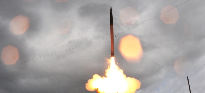 A Terminal High Altitude Area Defense launch test.