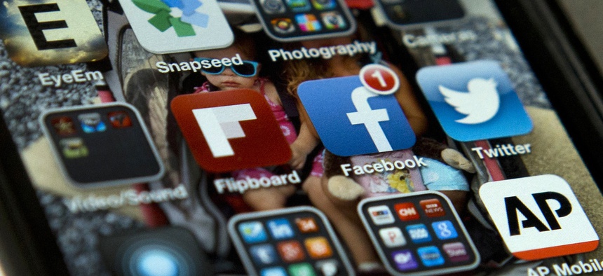 Apps on an iPhone.