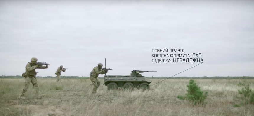 The "Phantom" armed ground robot, promotional video.
