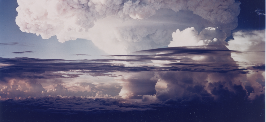 The Doomsday Clock last stood at “two minutes to midnight” in 1953, spurred in part by the “Ivy Mike” thermonuclear test.