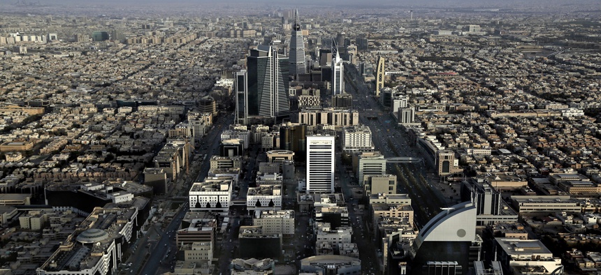 This June 23, 2018 photo, shows a general view of Riyadh, Saudi Arabia.