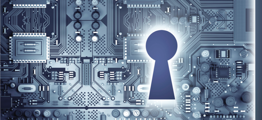 The front illustration from a new government report on foreign economic espionage.