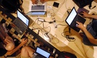 Hackers participate in a competition at the DefCon conference Friday, Aug. 5, 2011, in Las Vegas.