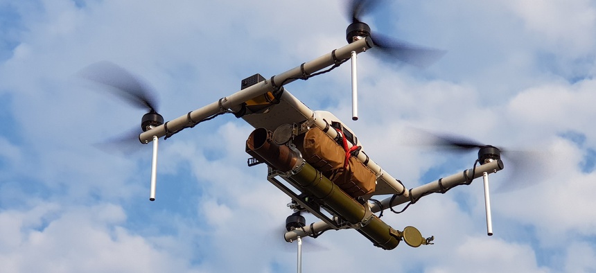 The "Demon" grenade launcher drone from Юрий Касьянов