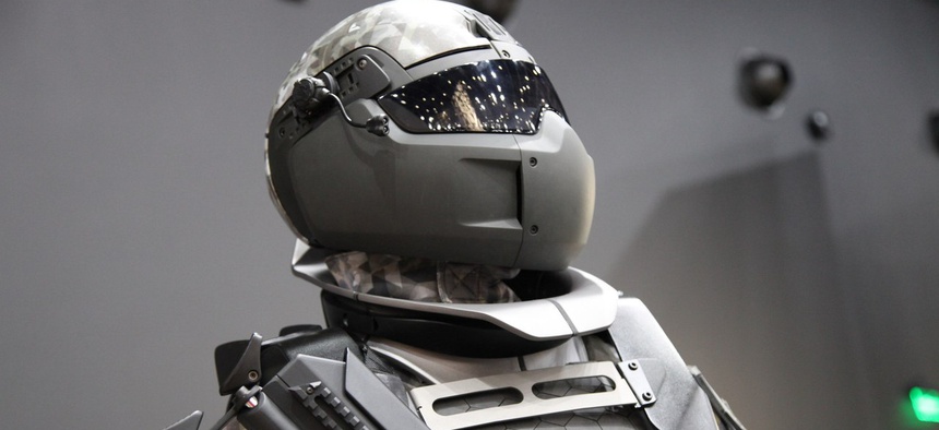 the Ratnik-3 exoskeleton from Russian weapons maker TsNiiTochMash.