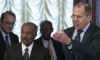 Russian Foreign Minister Sergey Lavrov, right, welcomes Eritrea's Foreign Minister Osman Saleh Mohammed, second from left, prior a meeting in Moscow, Russia, Monday, Jan. 30, 2017. Russian Foreign Minister Sergey Lavrov, right, welcomes Eritrea's Foreign Minister Osman Saleh Mohammed, second from left, prior a meeting in Moscow, Russia, Monday, Jan. 30, 2017.