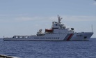 A China Coast Guard vessel attempts to block a Philippine government vessel as the latter tries to enter the China Second Thomas Disputed Shoals, locally known as name Ayungin Shoal, to orate Philippine troops and resupply provisions March 29, 2014.