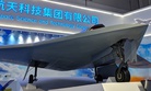 A mockup of the Chinese CH-7 combat drone on display at the  Zhuhai airshow this week. 