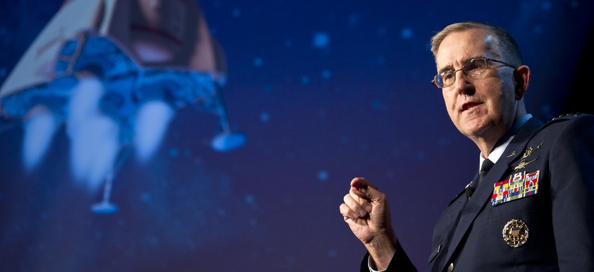 Military and defense industry leaders met at the 2019 Space Symposium, in Colorado Springs.