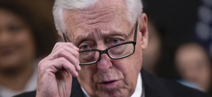 House Majority Leader Steny Hoyer, D-Md., speaks earlier this year in Washington, D.C.