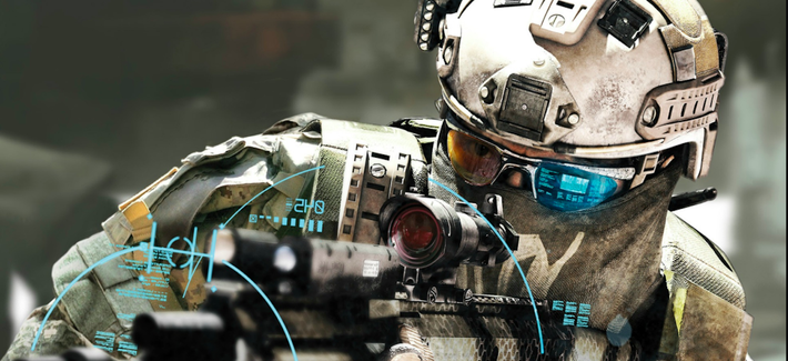 An illustration from Ubisoft's Ghost Recon Future Soldier.