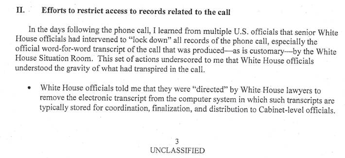 White House Used Classified System To Hide Trump S Phone Call