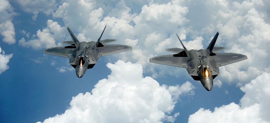 The new AIM-260 missile will eventually arm the Air Force's F-22 Raptors.