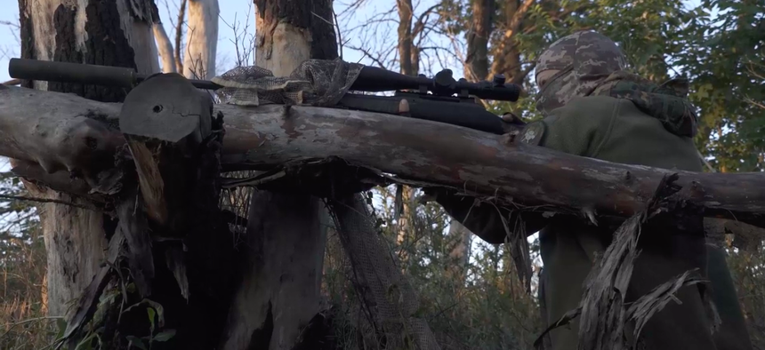 A screenshot from the Ukrainian-language documentary Invisible Battalion, released in 2019.