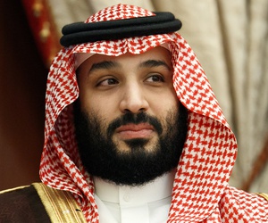 Saudi Arabia's Crown Prince Mohammed bin Salman meets with Secretary of State Mike Pompeo at Al Salam Palace in Jeddah, Saudi Arabia, Monday, June 24, 2019. 