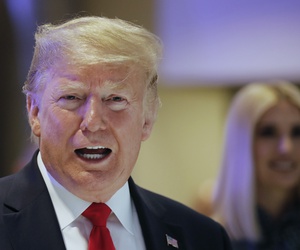 U.S. President Donald Trump and Ivanka Trump, right, arrive at the World Economic Forum in Davos, Switzerland, Wednesday, Jan. 22, 2020. U.S. President Donald Trump and Ivanka Trump, right, arrive at the World Economic Forum in Davos, Switzerland, Wednesday, Jan. 22, 2020.