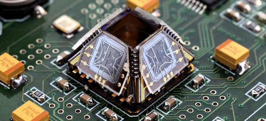 DARPA's Micro-PNT program is developing high-performance miniature inertial sensors to enable self-contained inertial navigation for precise guidance in the absence of GPS.