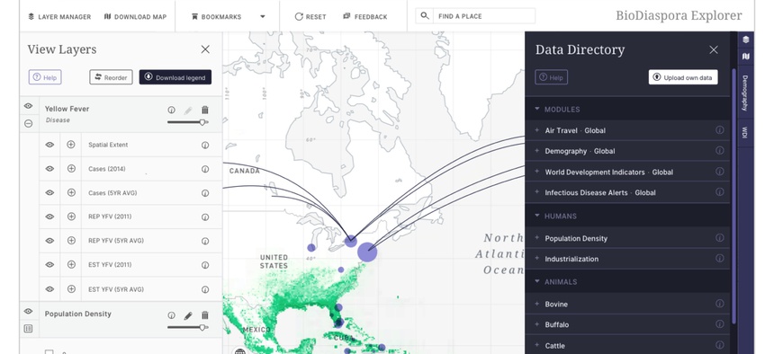 BlueDot's Insights product "sends near real-time infectious disease alerts based on what’s relevant to you," the company says.