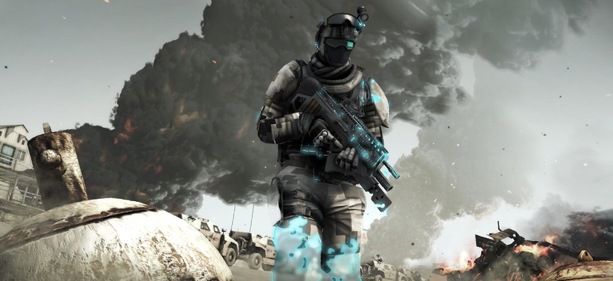 An illustration from Ubisoft's Ghost Recon Future Soldier.