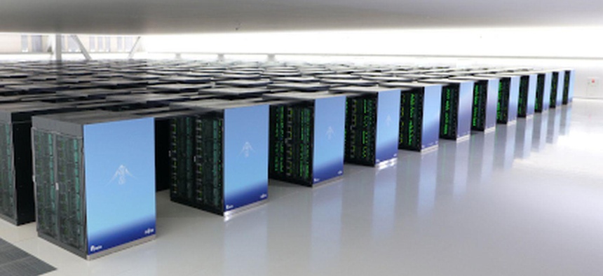The Fugaku supercomputer, the world's fastest, at Riken Center for Computational Science, Kobe, Japan.