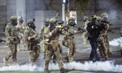 Federal agents use crowd control munitions to disperse Black Lives Matter protesters at the Mark O. Hatfield United States Courthouse on Monday, July 20, 2020, in Portland, Ore. 