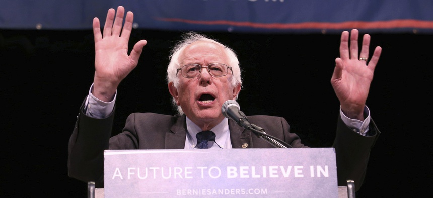 Sen. Bernie Sanders has been leading progressive Democrats' calls to cut defense spending.