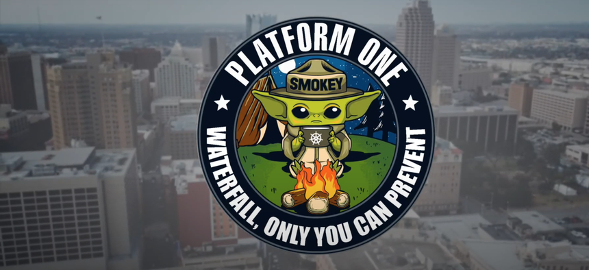 The motto of Platform One refers to a traditional method of software development.