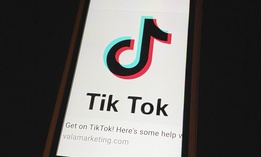 TikTok displayed on an iphone6