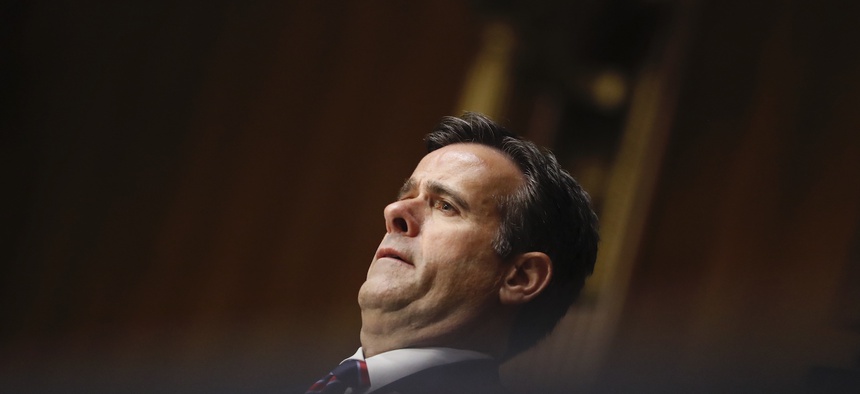 Rep. John Ratcliffe, R-Texas, testifies before a Senate Intelligence Committee nomination hearing on Capitol Hill in Washington, Tuesday, May. 5, 2020.