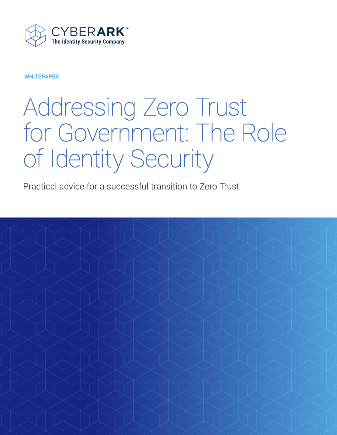 Addressing Zero Trust for Government: The Role of Identity Security